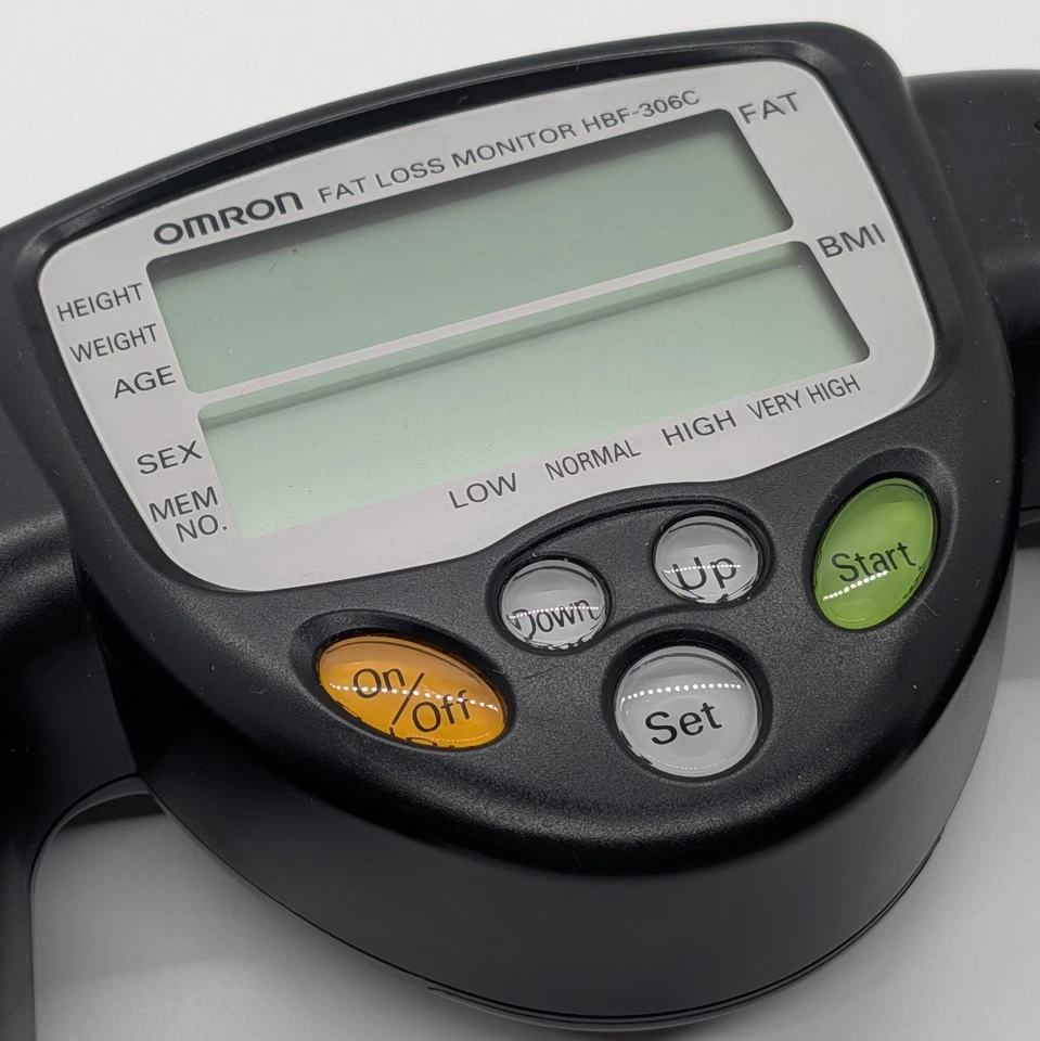 Monitor de pérdida de grasa OMRON HBF-306C portátil negro grasa corporal % IMC Foto 3 de 4