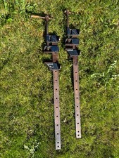 2 x Vintage Woden sash clamp 24" Carpenter Woodworker Tool