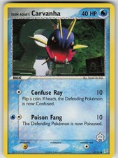 Team Aqua's Carvanha 47/95 Common Team Magma vs Team Aqua Pokemon NM on eBay