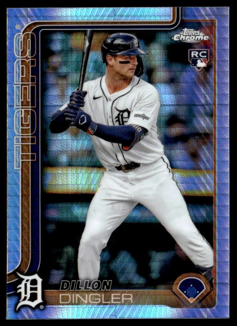 2025 Topps Chrome Prism Refractors Dillon Dingler Rookie Detroit Tigers #274