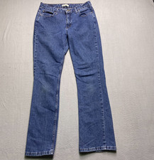Riders by Lee Womens Blue Stretch Comfort 5-Pockets Bootcut Jeans 10 M
