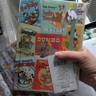 Selten Versiegelt Hardcover Disney Vintage Poster Notizbuch Versiegelt Neu Sammlerstück