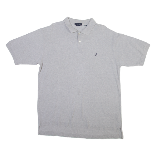 NAUTICA Mens Polo Shirt Grey L - Picture 1 of 6