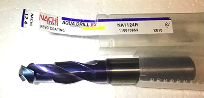 Nachi Aqua Drill EX REVO Coating 12.4mm Regrind Carbide Nachi Aqua Drill EX REVO Coating 12.4mm Regrind Carbide