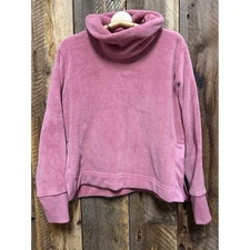 Ebb & Flow Pullover Athleisure Pink Cowl Neck Sweatshirt Loungewear  Fall Layer