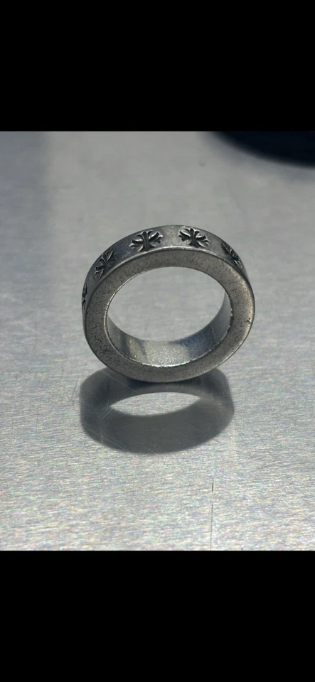 Forver Cromo Corazones Cruz Anillo Plata 925 Vintage Cromo Corazones Anillo Hombre’s Foto 2 de 4