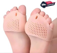 2PCS Silicone Toe Separator Bunion Corrector Hallux Valgus Pain Relief Gel Pads