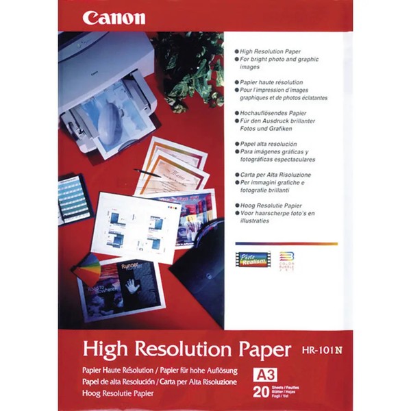 20Er Multipack Canon High Resolution Paper HR-101 1033A006 Fotopapier DIN A3 106-image