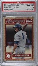2011 Playoff Contenders Prospect Tickets George Springer #RT19 PSA 8 m5x
