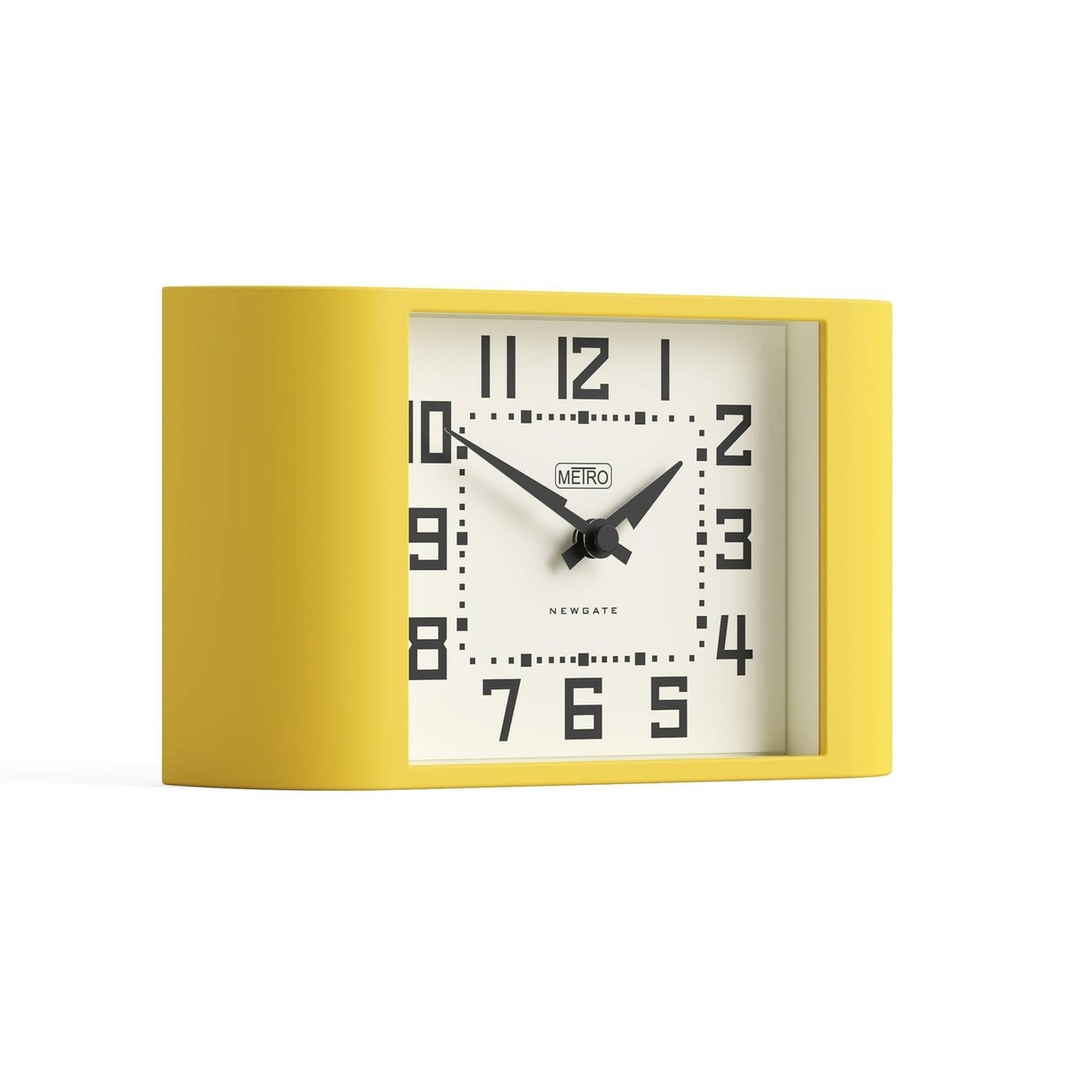 NEWGATE® Mini Metro Desk Clock | Retro Mantel Clock | Citrus