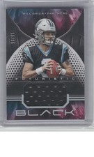 2019 Panini Black #F-WG Will Grier Futuristic Relics Silver #/35 B20R4C140