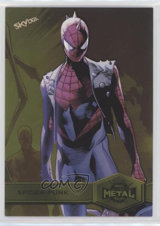 2022 Marvel Metal Universe Spider-Man Yellow Light FX Spider-Punk #186 0i7z