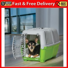 19 inch Spree Travel Pet Carrier for Dog or Cat with Plastic Door, Green