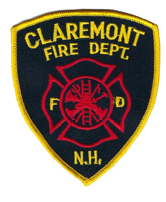 Claremont (Sullivan County) NH New Hampshire Fire Dept. patch - NEW!