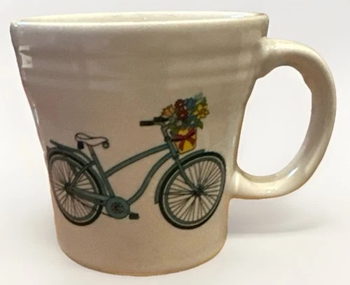 Fiesta HLC Bicycle Mug 15oz White Tapered Coffee Cup – FiestaWare Cycling