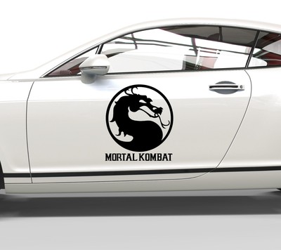 Aufkleber Mortal Kombat Logo - Sticker für alle glatten Oberflächen