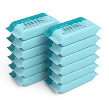 Flushable Wipes, Coconut Scent, Hypoallergenic, Dermatologically Tested, 12 Pack