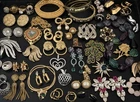 49 Pc Vintage To Now High End Costume Jewelry Lot Many Signed Trifari Monet KJL
