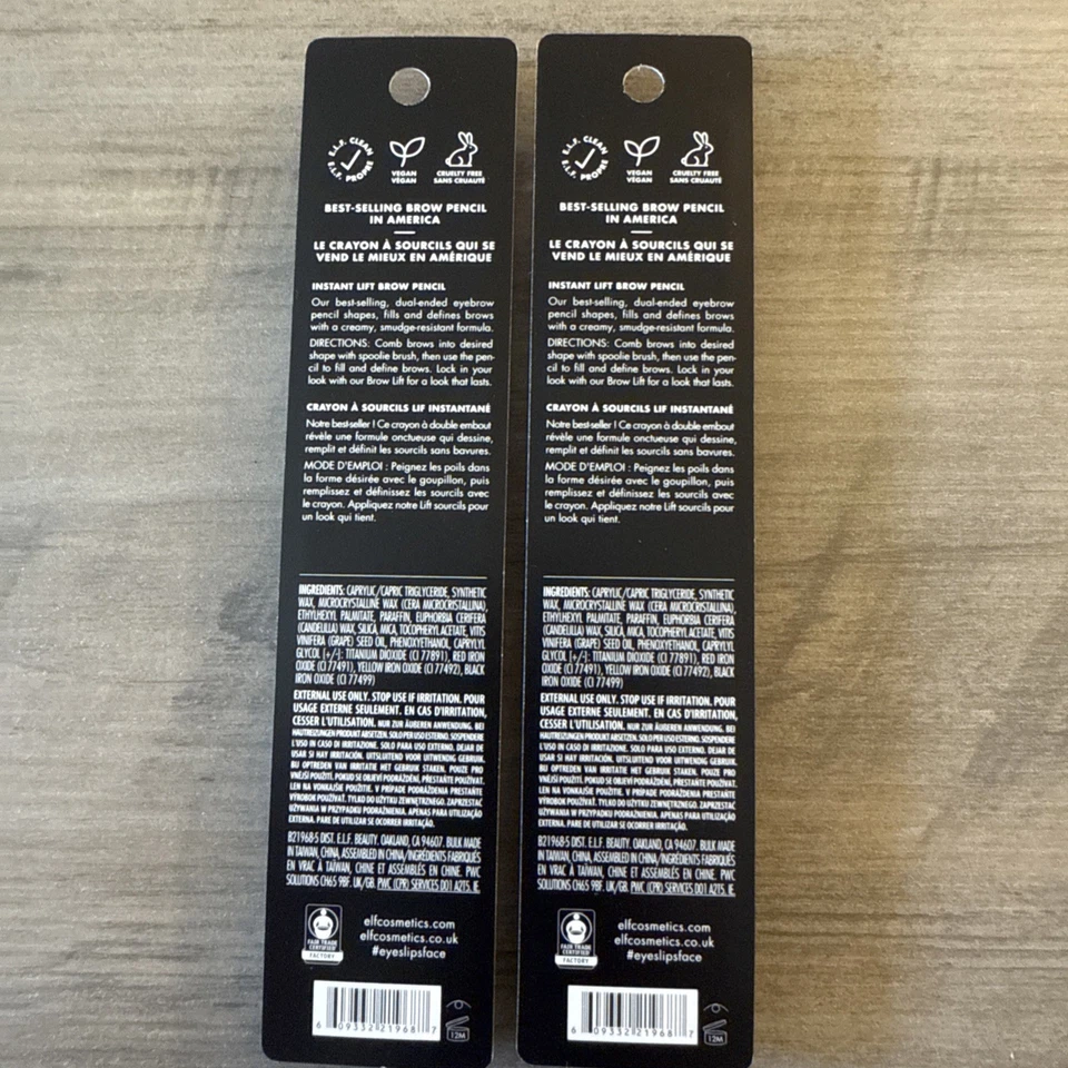 e.l.f. Instant Lift Brow Pencil 21968 Blonde Dual Ended Precise Fine Tip Shapes - Image 4 of 4