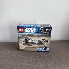 LEGO 75436 Star Wars The Mandalorian & Grogu’s Speeder Bike Building Set