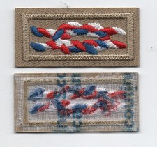 Nudo Premio Eagle Scout, Sobre Tejido Bronceado, Scouting America" ​​sobre Gasa Fina Espalda