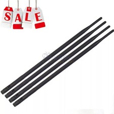 4x 9dBi RP-SMA Dual Band 2.4GHz 5GHz High Gain WiFi Wireless Omni Antennas New