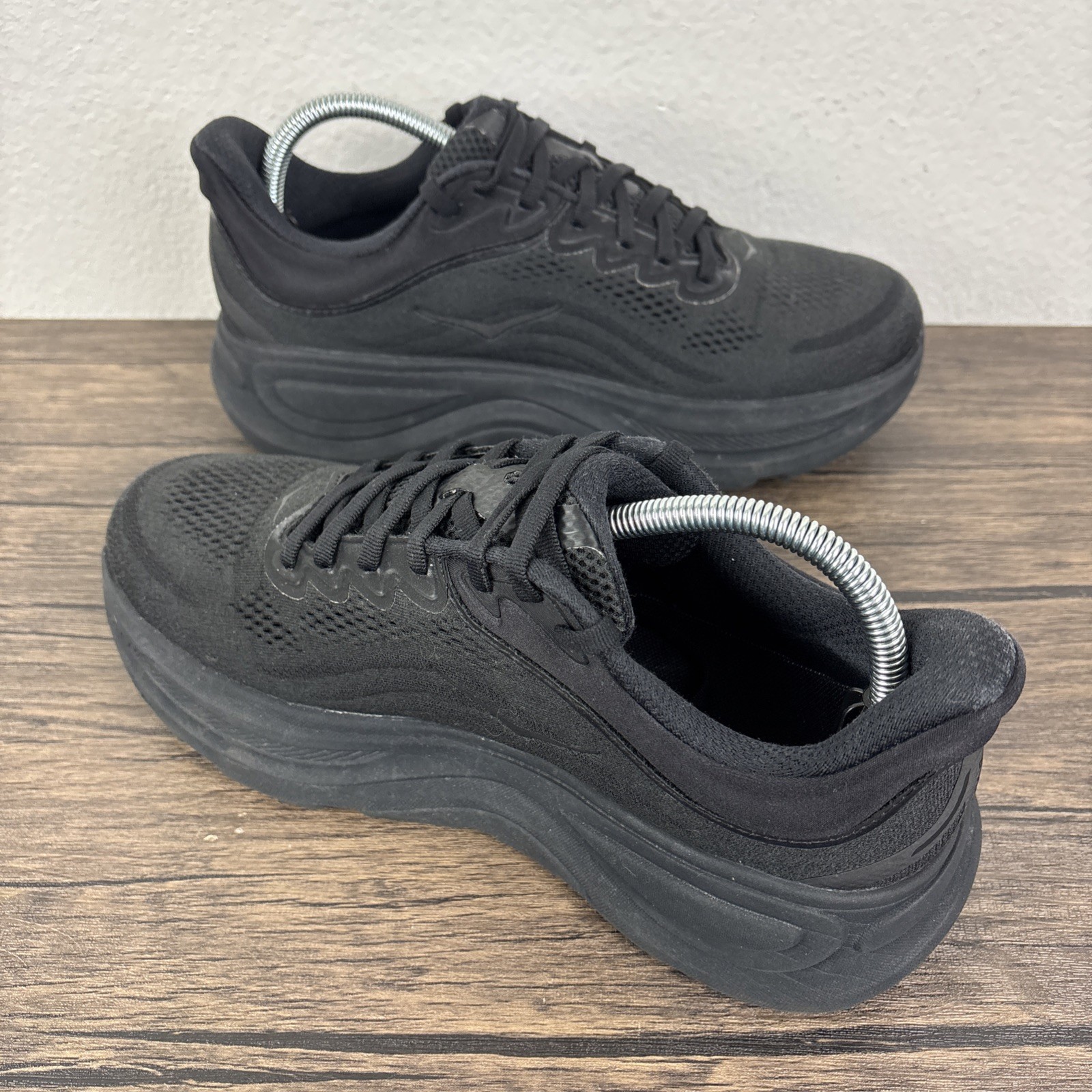 Hoka One One Bondi 9 Women's Size 10D Triple Black Running Shoes Sneaker Comfort thumbnail 10