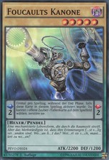 YuGiOh Foucaults Kanone PEVO-DE024 Super Rare Excellent 1st