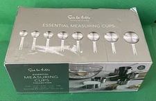 Sur La Table Set of 8 Baking Cooking Measuring Cups Stainless Steel