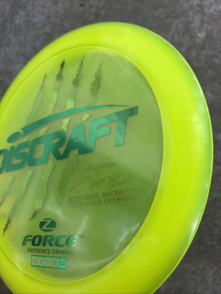 Discraft First Run 4X Claw Z Force Paul McBeth OOP 177g - First Run BRAND NEW - Image 4 of 4