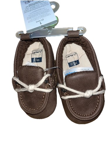 Carter’s Brown Leather Loafer for Toddler 0-3M - Picture 2 of 6
