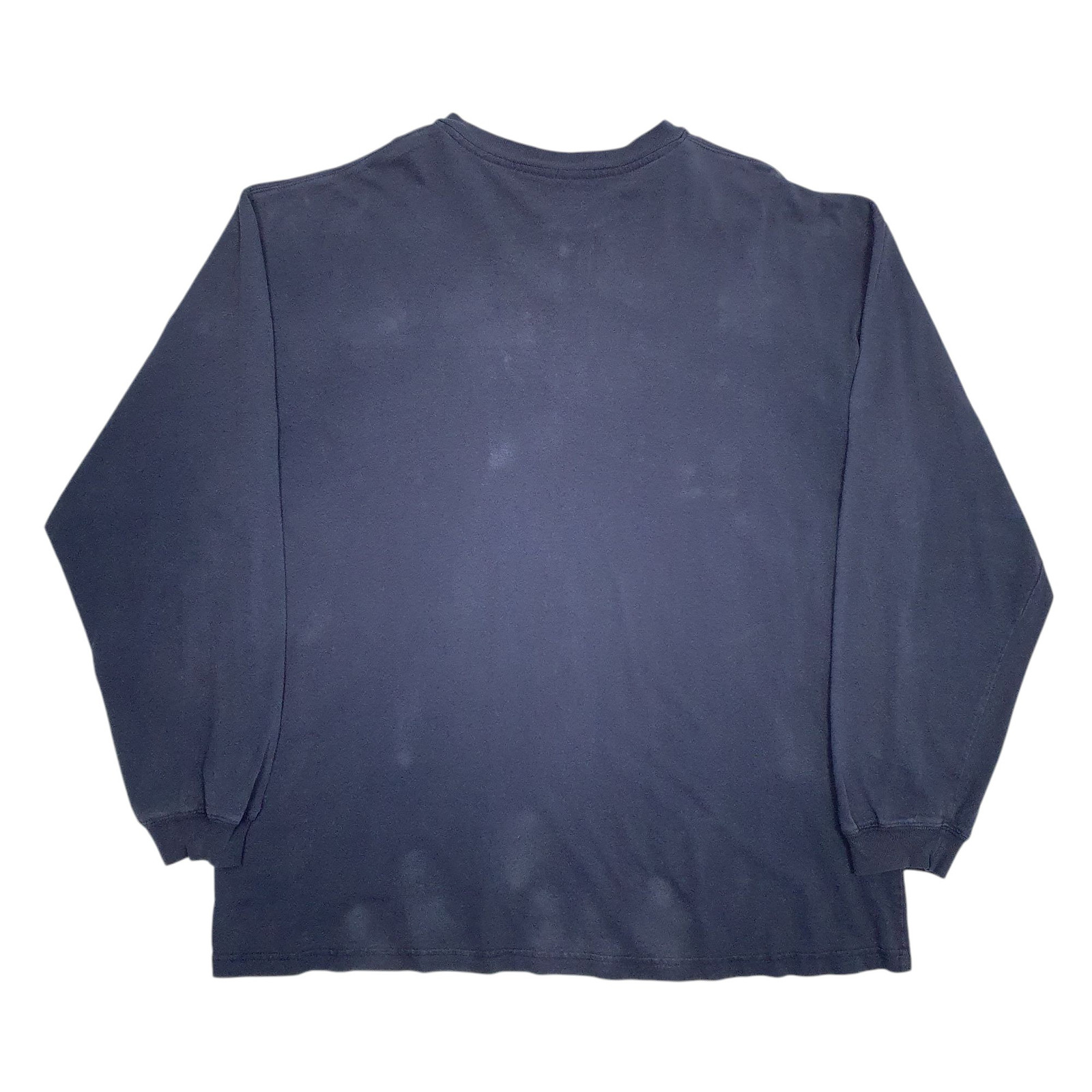 CARHARTT Navy T Shirt Tee Henley Long Sleeve Cotton Blend Mens XL image 3