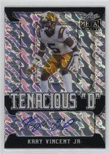2021 Leaf Metal Draft Tenacious D Silver Marble 36/60 Kary Vincent Jr Auto 0e1