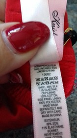 AGENT PROVOCATEUR RARE RED FELINDA SILK PADDED BRA 34DD BNWT