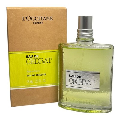 *L'Occitane Eau De Cedrat Eau De Toilette Spray 75ml/2.5fl.oz. New In Box