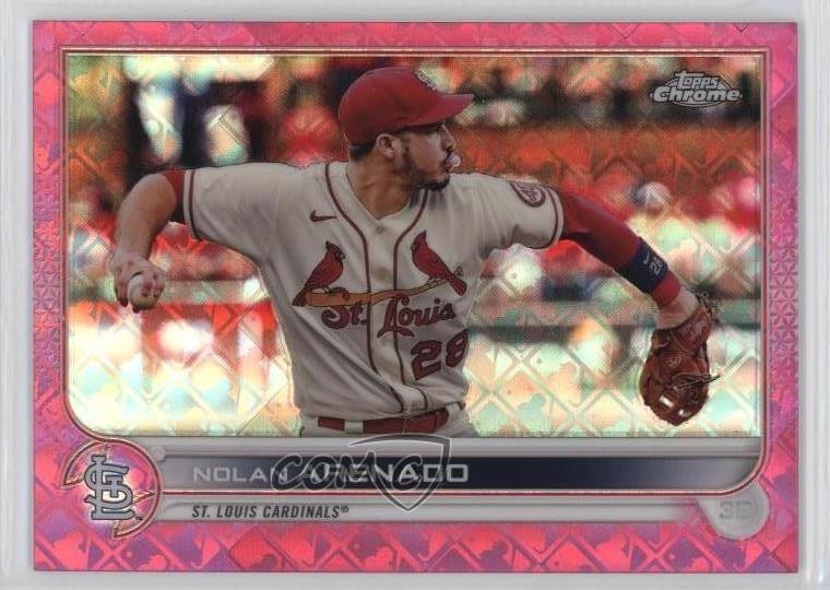 2022 Topps Chrome Logofractor Edition Pink Refractor /199 Nolan Arenado #24 7xr