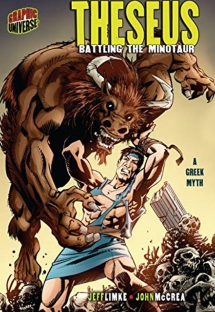 Theseus Battling the Minotaur [A Greek Myth] by Jeff Limke (Paperback Book)