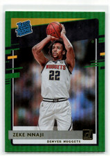 Zeke Nnaji 2020-21 Panini Donruss Rated Rookie #236 GREEN FLOOD Parallel Nuggets