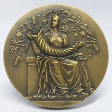 MYTHOLOGY Goddess DEMETER OR CERES/ SOCARMAR 10th Anniversary Bronze Medal