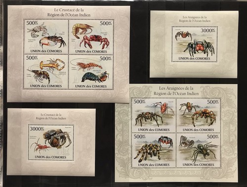 2x Crabs / Fauna / Marine Life  - stamps  - Comoros - MNH** - ZX - Picture 1 of 1