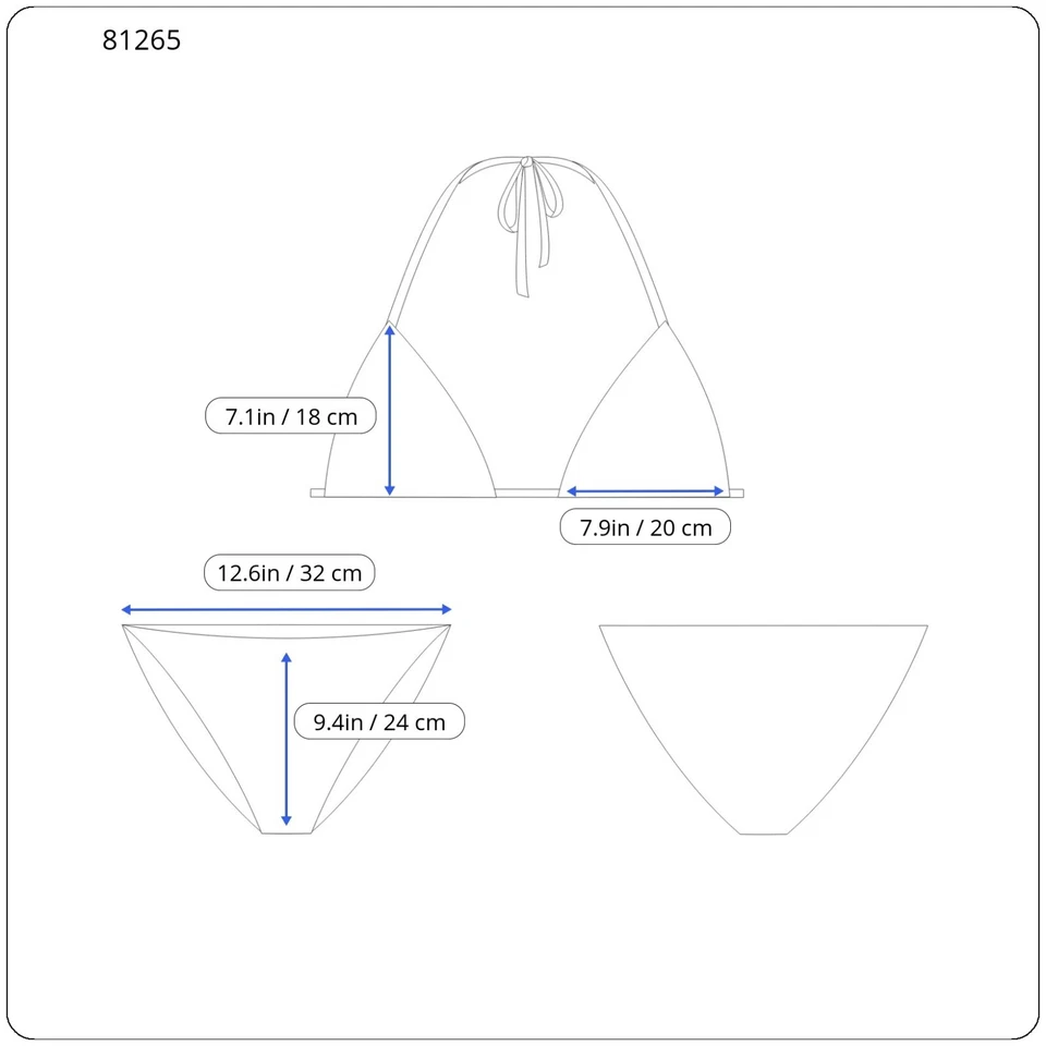 TOMMY HILFIGER Padded Bra Boy Shorts Underwear Women's UK 34 / UK 12 Blue - Image 3 of 4