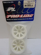 Pro-Line #2653W Agitator Wheels WHITE for Nitro Traxxas 2wd trucks  NIB