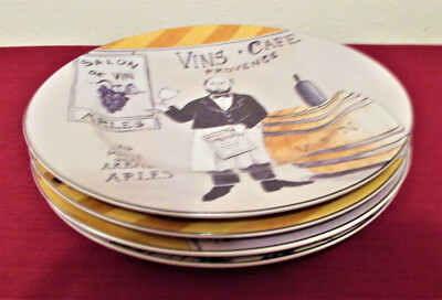 Sakura Wine Cellar Salad Plates Complete Set of Four | eBay