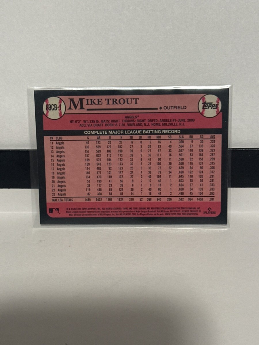2012 Topps Chrome Mike Trout 10枚限定直筆サイン 2024 Topps Chrome Mike Trout 35th Anniversary Refractor