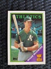 1988 Topps Gold Cup All-Star Mark McGwire Card #580