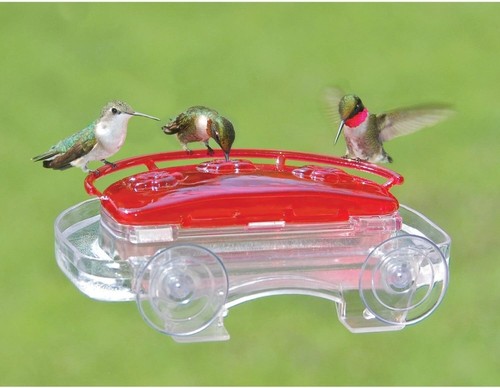 407 Jewel Box 8-Oz Hummingbird Feeder - Elegant Window Mount Design - Picture 6 of 6