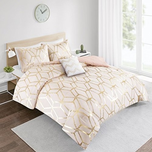 Cute Twin Comforter Set Gold Clearance 