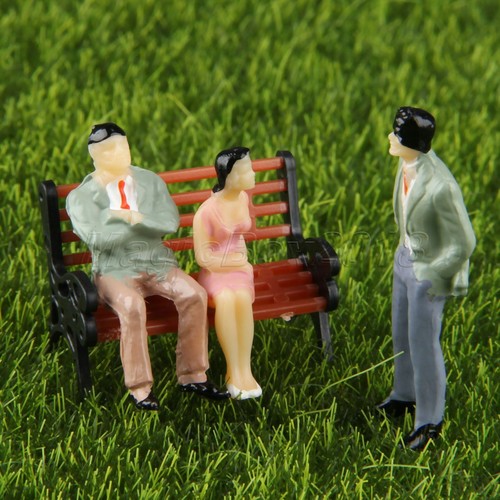 10pc Painted People Model Train Passengers Figure Railway Scenery DIY Scale 1:50 - Picture 9 of 10