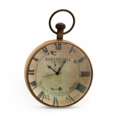 Authentic Models Taschenuhr Eye of Time Library, Deko-Objekt, Messing Glas SC052