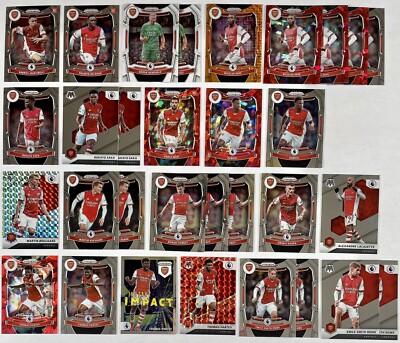 Arsenal 2021-22 Mosaic Prizm Red Cracked Ice Rookie Orange Mojo RC 31 Card Lot
